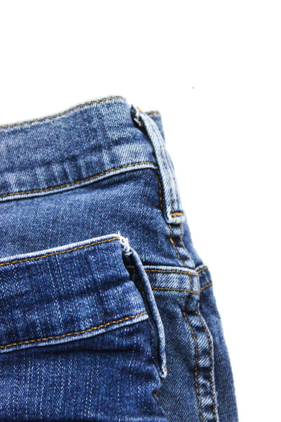 Frame Womens Medium Wash Fringed Hem Skinny Leg Jeans Blue Size EUR25 Lot 2