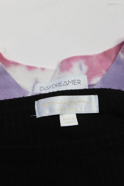 Spiritual Gangster Daydreamer Womens Sweater Shirt Black Blue Size XS Lot 2