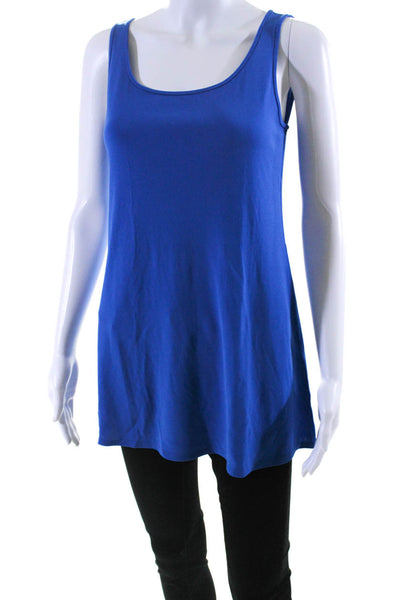 Eileen Fisher Women's Scoop Neck Sleeveless Tank Top Blue Size XS