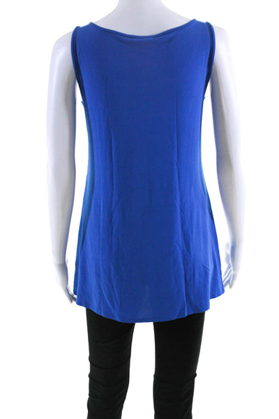 Eileen Fisher Women's Scoop Neck Sleeveless Tank Top Blue Size XS