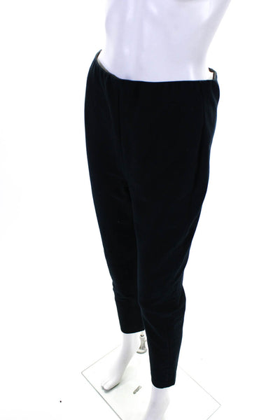 Derek Lam 10 Crosby Womens Cotton Mid-Rise Skinny Leg Trousers Navy Blue Size 6