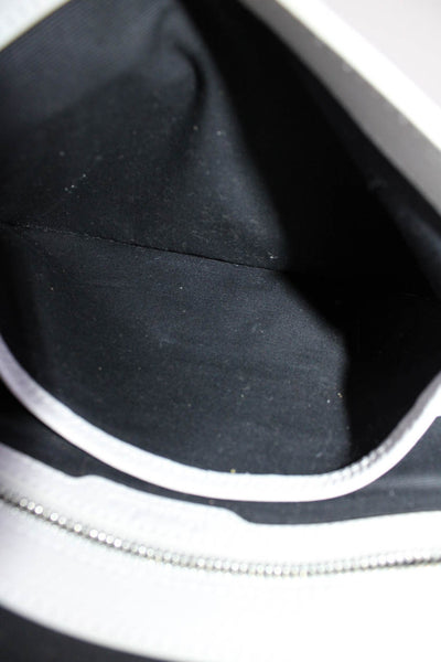 Steven Alan Womens Light Gray Leather Flap Top Handle Shoulder Bag Handbag