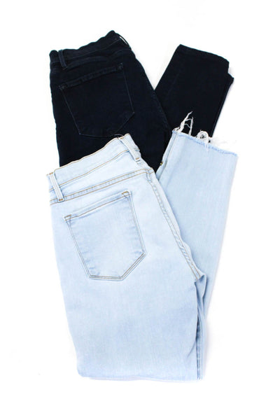 Frame Womens Skinny Leg Crop Jeans Blue Cotton Size 28 29 Lot 2