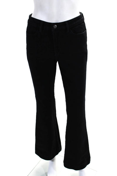 J Brand Womens High Rise Flare Leg The Doll Jeans Black Cotton Size 27