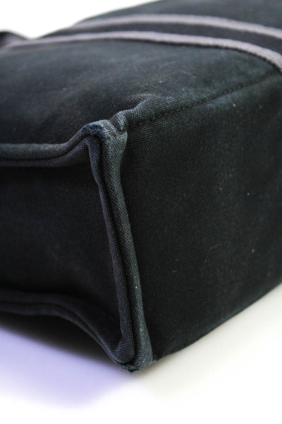 Hermes Women's Top Handle Snap Closure Pockets Fourre Tout GM Tote Handbag Black