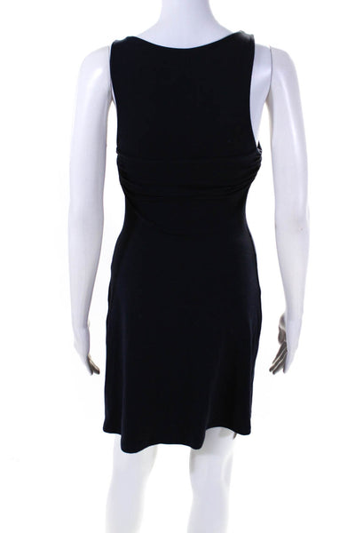 Susana Monaco Womens Sleeveless Scoop Neck Sheath Dress Navy Blue Size XS