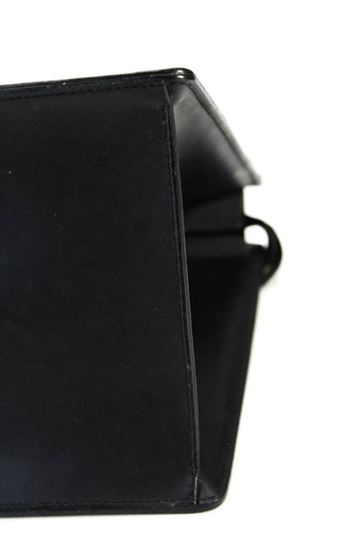 Louis Vuitton Womens Ep i Leather Riviera Gold Tone Tote Shoulder Handbag Black