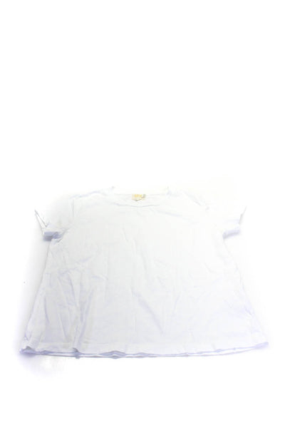 Nation LTD Rails Womens Tee Shirts White Grey Size Medium Small Lot 2
