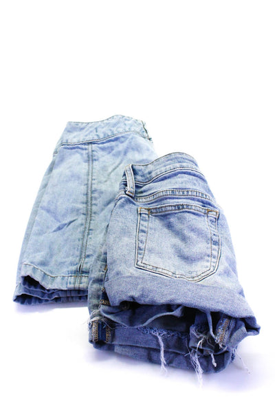 Free People Joes Womens Denim Skirt Shorts Blue Cotton Size 0 25 Lot 2