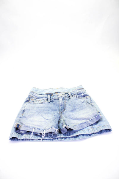 Free People Joes Womens Denim Skirt Shorts Blue Cotton Size 0 25 Lot 2