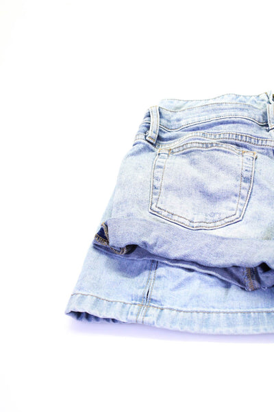 Free People Joes Womens Denim Skirt Shorts Blue Cotton Size 0 25 Lot 2