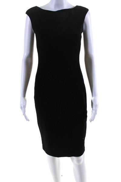 Laundry by Shelli Segal Womens Short Sleeves Body Con Dress Black Size 2