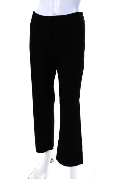 Eileen Fisher Womens Straight Leg Casual Pants Black Size Petite Medium