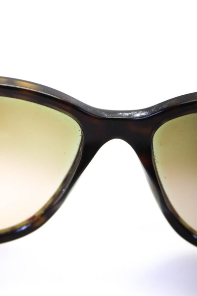Versace Womens Gold Toned Medallion Cat-Eye Framed Sunglasses Black 140MM