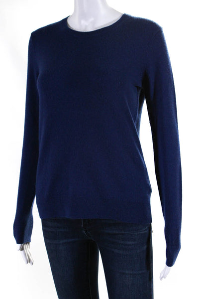 Everlane Womens Cashmere Knit Long Sleeve Crewneck Sweater Top Navy Blue Size S