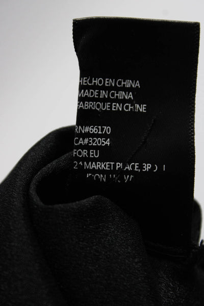 Harlyn Womens Sleeveless Knit Combo Pleated Maxi Dress Black Size XS