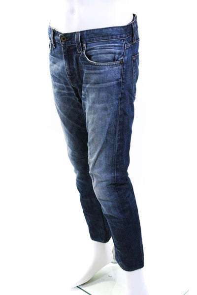 J Brand Mens Cotton Denim Mid-Rise Slim Fit Straight leg Kane Jeans Blue Size 31