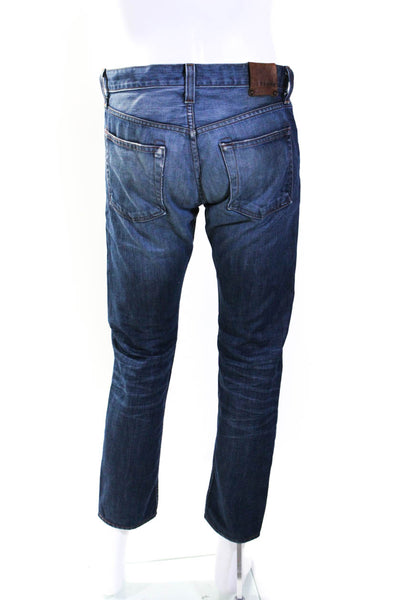 J Brand Mens Cotton Denim Mid-Rise Slim Fit Straight leg Kane Jeans Blue Size 31