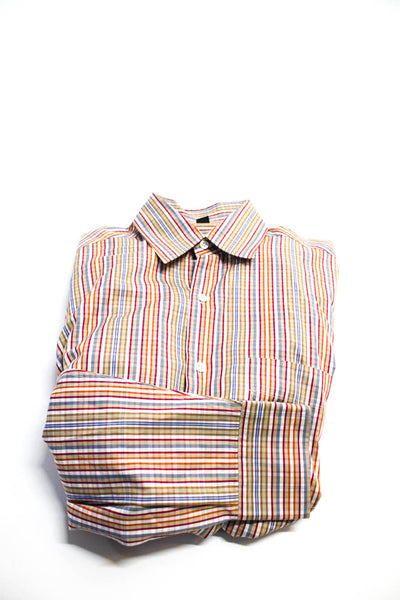 J Crew Joseph Abboud Barneys New York Mens Polo Dress Shirts Small Medium Lot 3