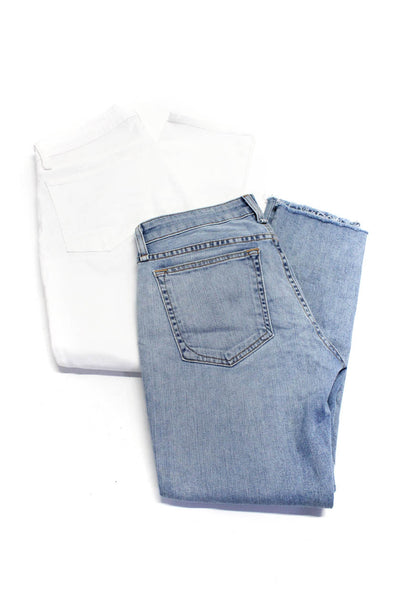 Rag & Bone Women's Midrise Five Pockets Skinny Denim Pant White Size 25 Lot 2