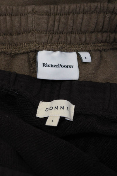 Richer Poorer Donni Womens Drawstring Waist Jogger Sweatpants Brown Size L Lot 2