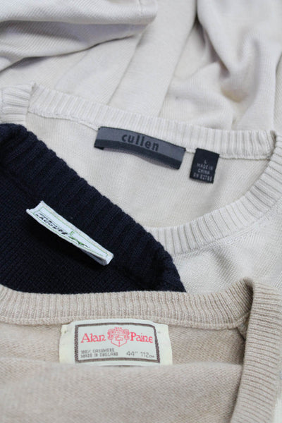 Alan Paine Cullen Lacoste Womens Sweaters Brown Beige Navy Size 44 L 5 Lot 3