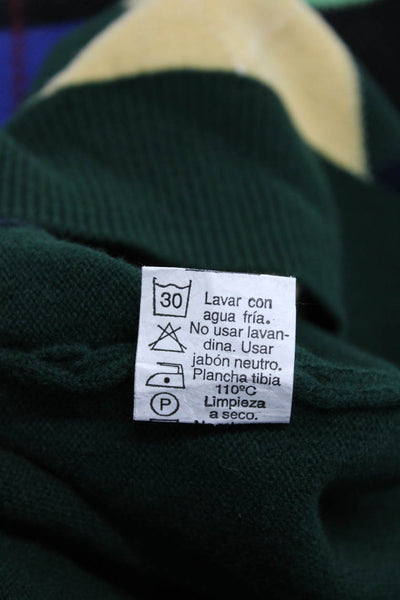 Polo Ralph Lauren Lurisia Womens Argyle Sweaters Black Green Size L 44 Lot 2