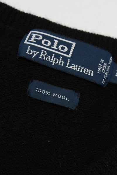 Polo Ralph Lauren Lurisia Womens Argyle Sweaters Black Green Size L 44 Lot 2