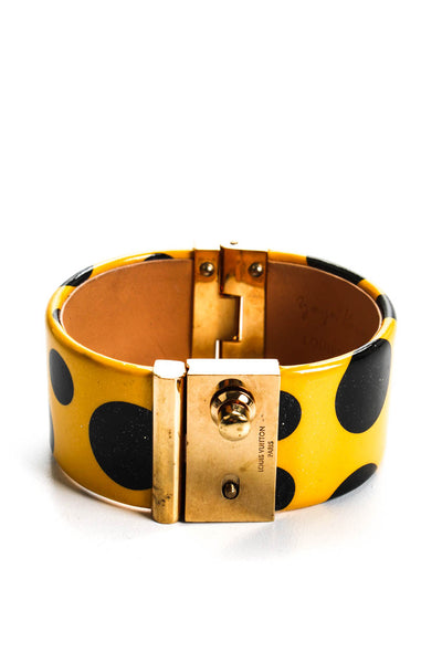 Louis Vuitton x Yayoi Kusama Womens Gold Plated Infinity Dots Bracelet 6.5" 94g