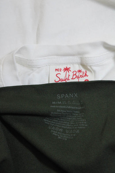 Spanx Saint Barth Womens Camo Print Mid-Rise Ankle Leggings Green Size M S lot 2