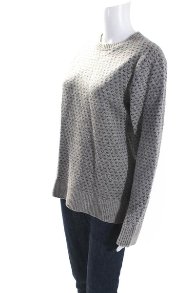 J Crew Women's Crewneck Long Sleeves Pullover Sweater Gray Size M