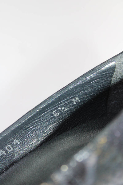 Stuart Weitzman Womens Platform Snakeskin Printed Pumps Gray Leather Size 6.5M