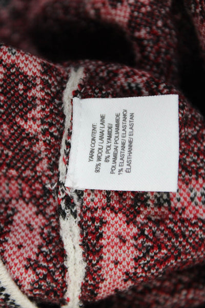 Derek Lam 10 Crosby Womens Beige/Black Wool Window Pane Sweater Top Size S