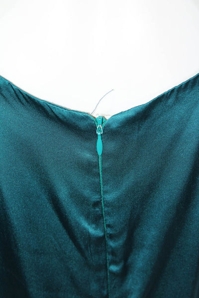 Wren Womens Short Sleeved Batwing Short Blouson Dress Turquoise Blue Size S