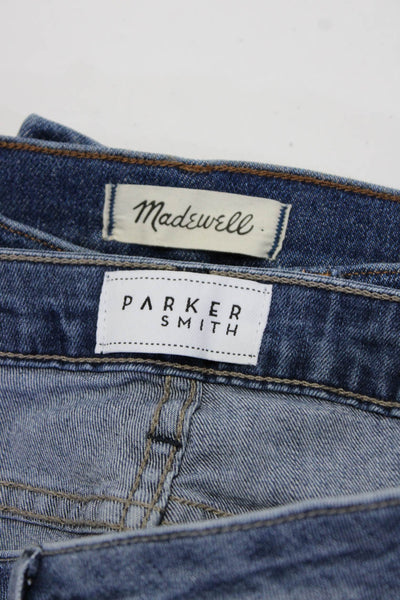 Parker Smith Madewell Womens High Waisted Slim Straight Jeans Blue Size 29 Lot 2