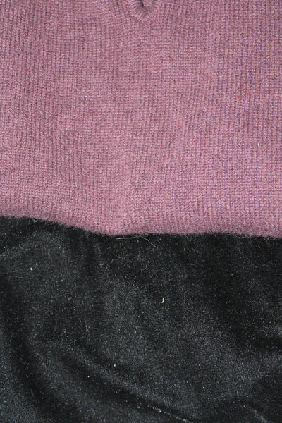 Roi Womens Sweater Tank Top Purple Black Size Small Extra Small Lot 2