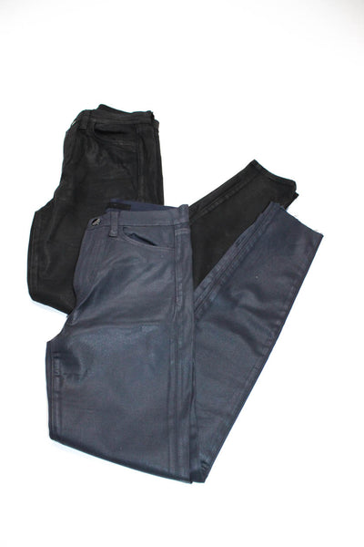 Joe's Collection Womens Cotton Blend Mid-Rise Jeans Black Size 25 24 Lot 2