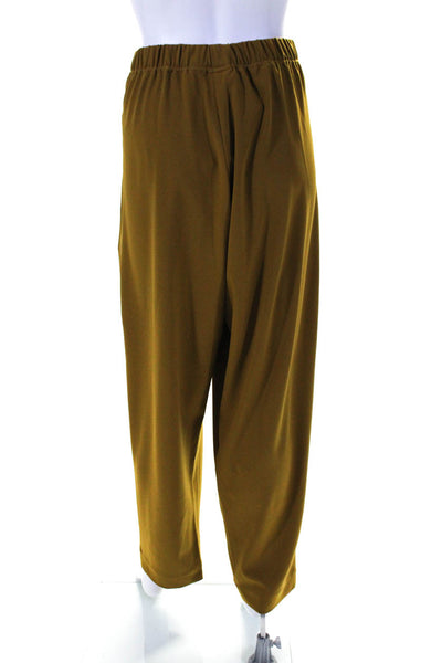 Bitte Kai Rand Womens High Waisted Pleated Tapered Trousers Dark Mustard Size M