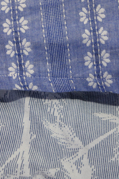 Splendid Womens Graphic Print Drawstring Waist Shorts Blue White Size XS S Lot 2