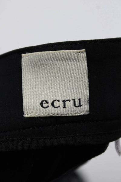 Ecru Womens Mid Rise Clapton Boot Cut Dress Pants Black Size 4