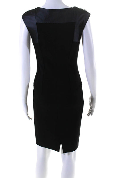 Zara Womens Houndstooth Patchwork Zipped Cap Sleeve Dresses Black Size XS Lot 2