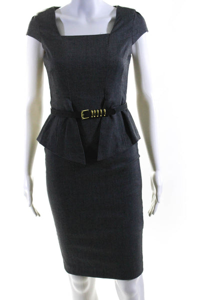Zara Womens Zipped Round Neck Short Sleeve Sheath Dresses Beige Size XS Lot 2