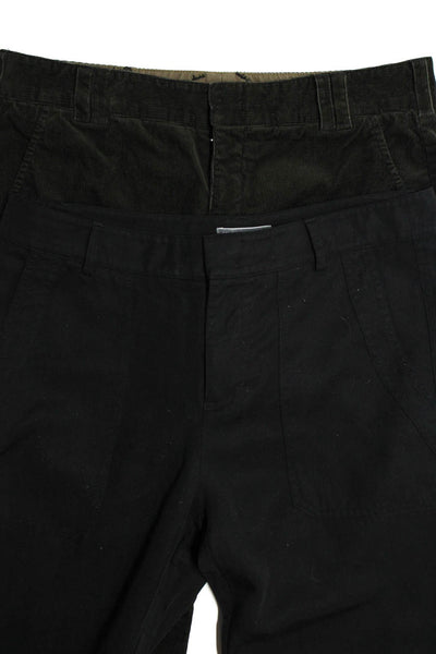 Vince Womens Hook & Eye Corduroy Tapered Slip-On Dress Pants Black Size 8 Lot 2