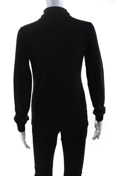 Lauren Ralph Lauren Womens Long Sleeved Slim Turtleneck Sweater Black Size PM