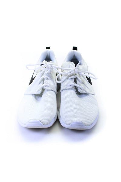 Nike Womens Roshe One Mesh Low Top Running Sneakers White Black Size 8.5
