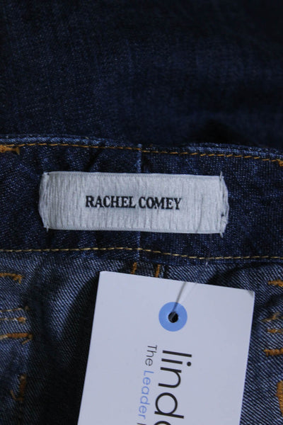 Rachel Comey Womens Blue Dark Wash High Rise Baggy Straight Leg Jeans Size XS