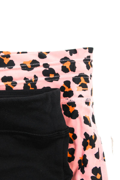 The Upside Alo Womens Leopard Wide Leg Leggings Pink Black Size Medium 8 Lot 2