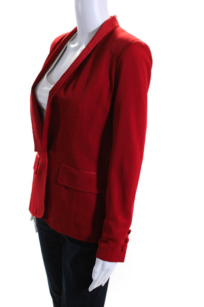 Monica Rose For Lovers & Friends Womens Red One Button Long Sleeve Blazer SizeXS