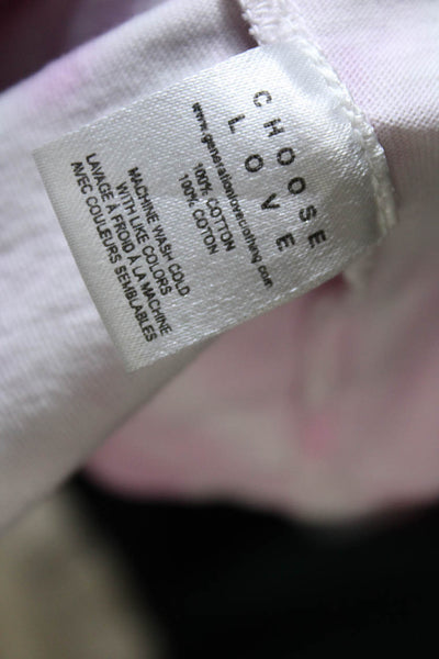 Generation Love Womens Tie Dye Collared Tee Shirt Dress Pink White Size Medium
