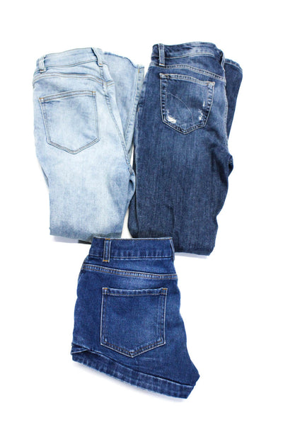 DL1961 Frame Womens Denim Shorts Skinny Jeans Blue Size 24 25 27 Lot 3